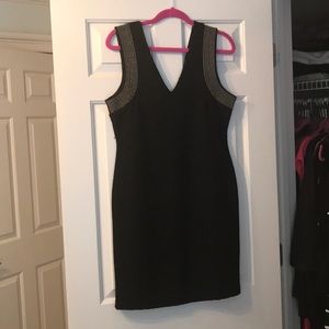 H&M gold studded shoulder dress NWT